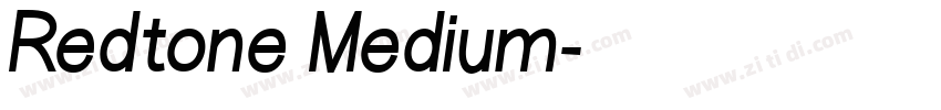 Redtone Medium字体转换